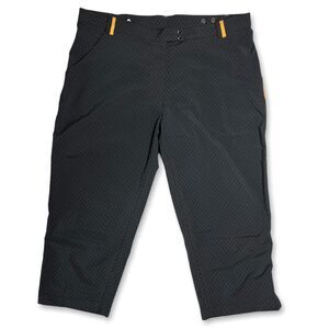 Ping F3D SIZE 16 Cropped Golf Pants Black High Rise Stretch Capri Pockets 36